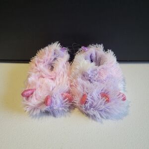wonder nation Lavender and Pink Fuzzy Bunny Slippers 1